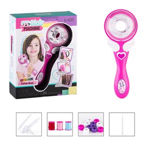 اسباب بازی لوازم آرایشی دستگاه بافت مو کوچک با نخ رنگی BRAIDED HAIR MACHINE _اسباب بازی اکسسوری و لوازم مدرسه